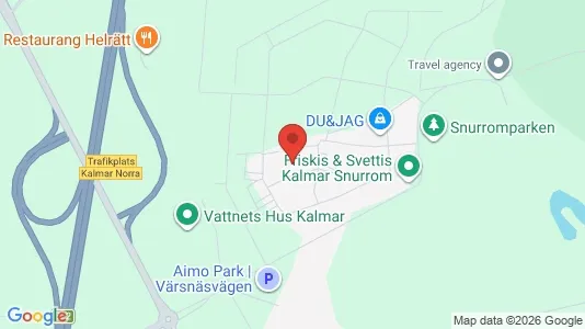 Lägenheter att hyra i Kalmar - kort over placeringen