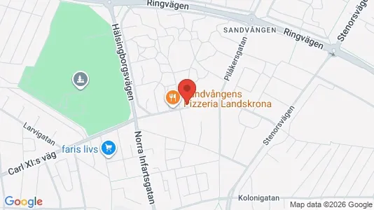 Lägenheter att hyra i Landskrona - kort over placeringen