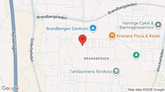 Lägenheter att hyra i Haninge - kort over placeringen