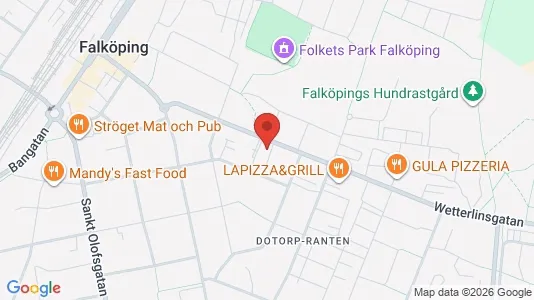 Lägenheter att hyra i Falköping - kort over placeringen