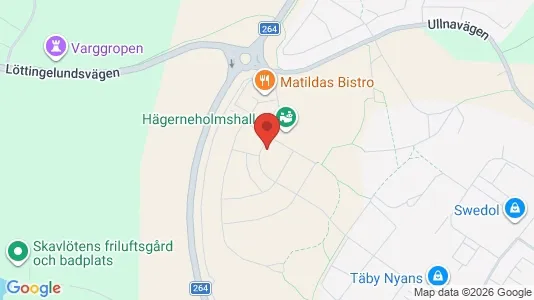 Lägenheter att hyra i Täby - kort over placeringen