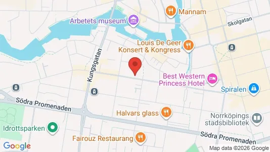 Lägenheter att hyra i Norrköping - kort over placeringen