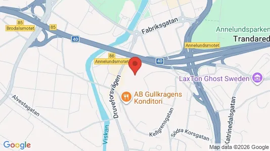 Lägenheter att hyra i Borås - kort over placeringen