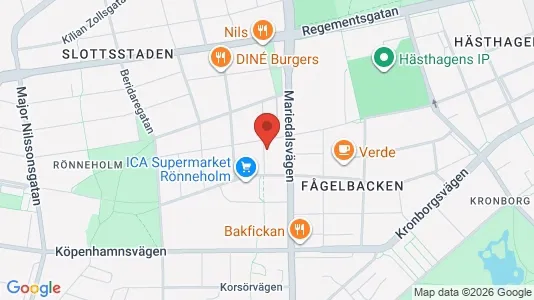 Lägenheter att hyra i Malmö Centrum - kort over placeringen