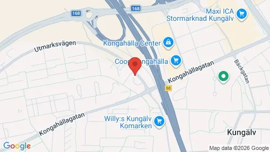 Lägenheter att hyra i Kungälv - kort over placeringen