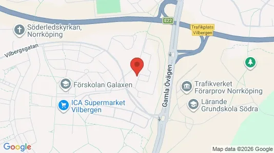 Lägenheter att hyra i Norrköping - kort over placeringen