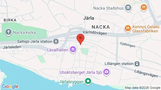 Lägenheter att hyra i Nacka - kort over placeringen