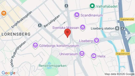 Lägenheter att hyra i Örgryte-Härlanda - kort over placeringen
