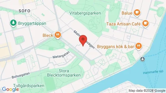 Lägenheter att hyra i Södermalm - kort over placeringen