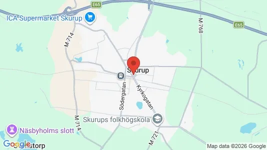 Lägenheter att hyra i Skurup - kort over placeringen