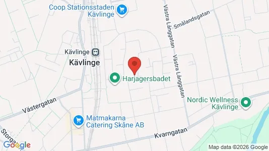 Lägenheter att hyra i Kävlinge - kort over placeringen