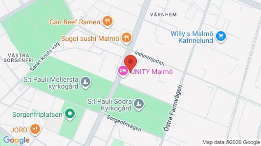 Lägenheter att hyra i Malmö Centrum - kort over placeringen