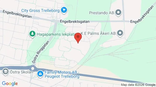 Lägenheter att hyra i Trelleborg - kort over placeringen