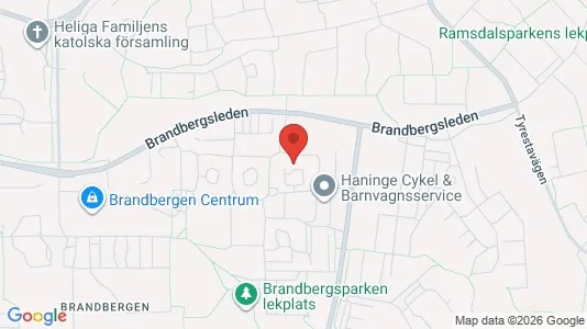 Lägenheter att hyra i Haninge - kort over placeringen