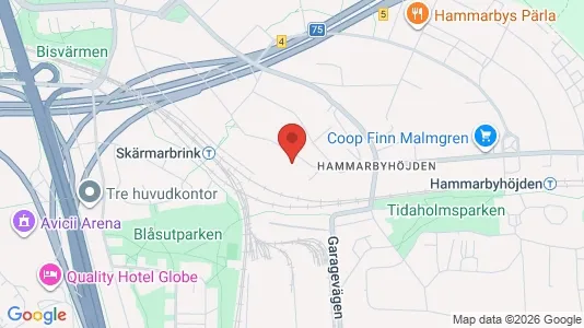 Lägenheter att hyra i Söderort - kort over placeringen