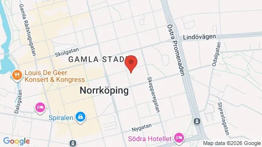 Lägenheter att hyra i Norrköping - kort over placeringen