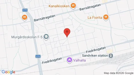 Lägenheter att hyra i Sandviken - kort over placeringen