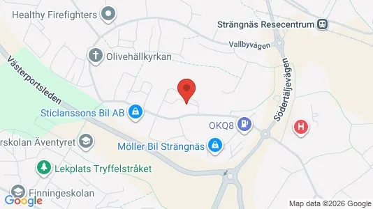 Lägenheter att hyra i Strängnäs - kort over placeringen