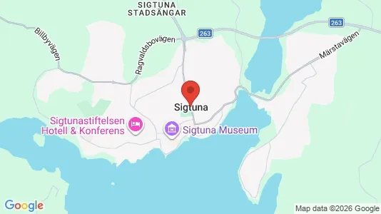 Lägenheter att hyra i Sigtuna - kort over placeringen