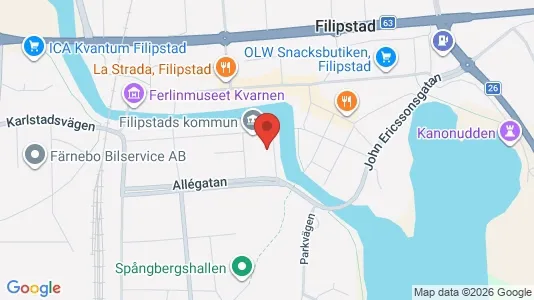 Lägenheter att hyra i Filipstad - kort over placeringen