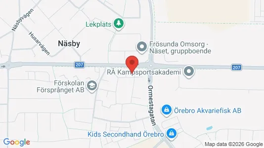 Lägenheter att hyra i Örebro - kort over placeringen