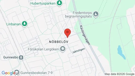 Lägenheter att hyra i Lund - kort over placeringen
