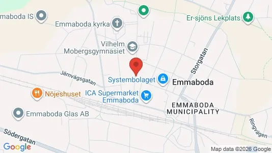 Lägenheter att hyra i Emmaboda - kort over placeringen