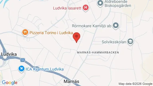 Lägenheter att hyra i Ludvika - kort over placeringen
