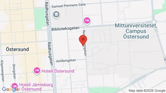 Lägenheter att hyra i Östersund - kort over placeringen