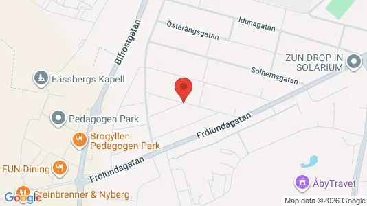 Lägenheter att hyra i Mölndal - kort over placeringen