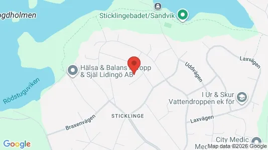 Lägenheter att hyra i Lidingö - kort over placeringen
