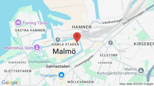 Rum att hyra i Malmö Centrum - kort over placeringen