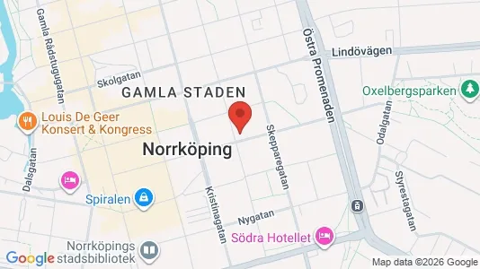 Lägenheter att hyra i Norrköping - kort over placeringen