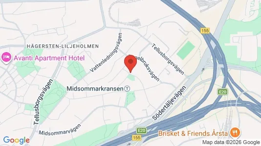 Lägenheter att hyra i Söderort - kort over placeringen