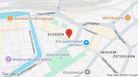 Lägenheter att hyra i Malmö Centrum - kort over placeringen