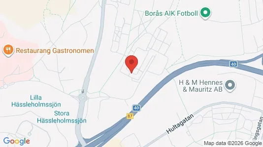 Lägenheter att hyra i Borås - kort over placeringen
