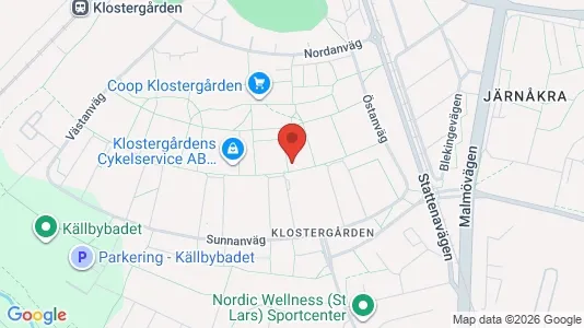 Lägenheter att hyra i Lund - kort over placeringen