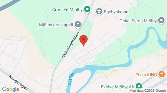 Lägenheter att hyra i Mjölby - kort over placeringen