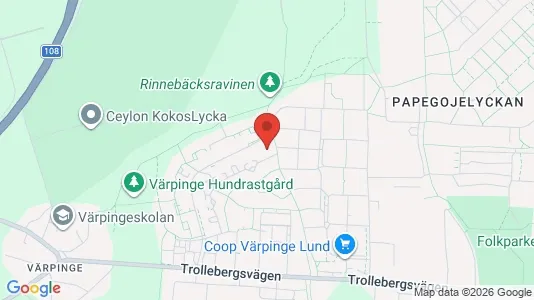 Lägenheter att hyra i Lund - kort over placeringen