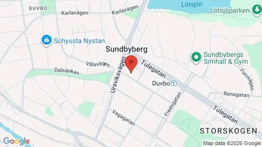 Lägenheter att hyra i Sundbyberg - kort over placeringen