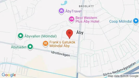 Lägenheter att hyra i Mölndal - kort over placeringen