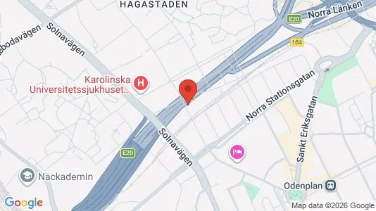 Lägenheter att hyra i Vasastan - kort over placeringen