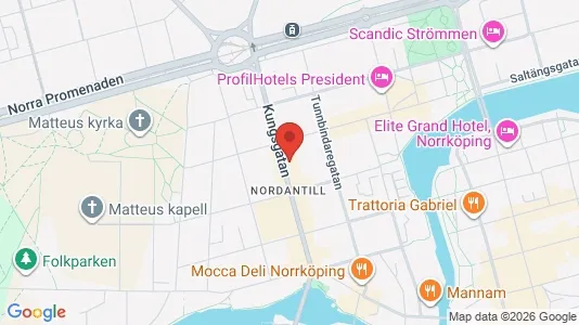 Lägenheter att hyra i Norrköping - kort over placeringen