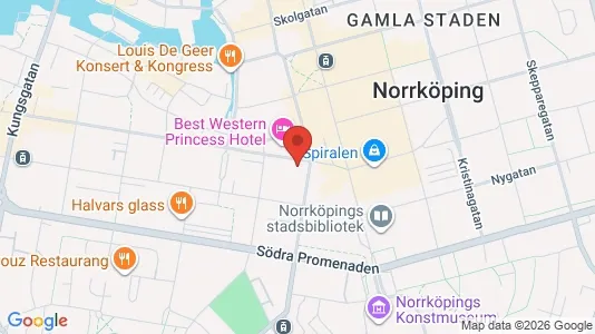Lägenheter att hyra i Norrköping - kort over placeringen