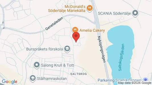 Lägenheter att hyra i Södertälje - kort over placeringen