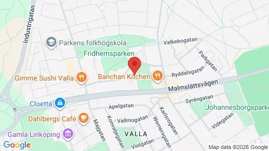 Lägenheter att hyra i Linköping - kort over placeringen