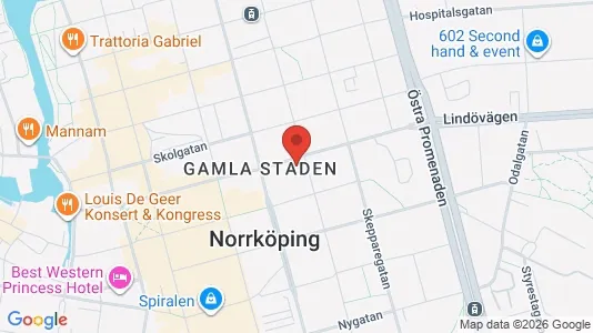 Lägenheter att hyra i Norrköping - kort over placeringen