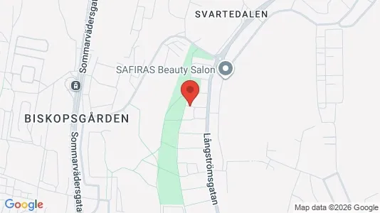 Lägenheter att hyra i Västra hisingen - kort over placeringen