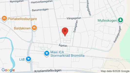Lägenheter att hyra i Bromölla - kort over placeringen