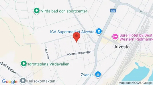 Lägenheter att hyra i Alvesta - kort over placeringen